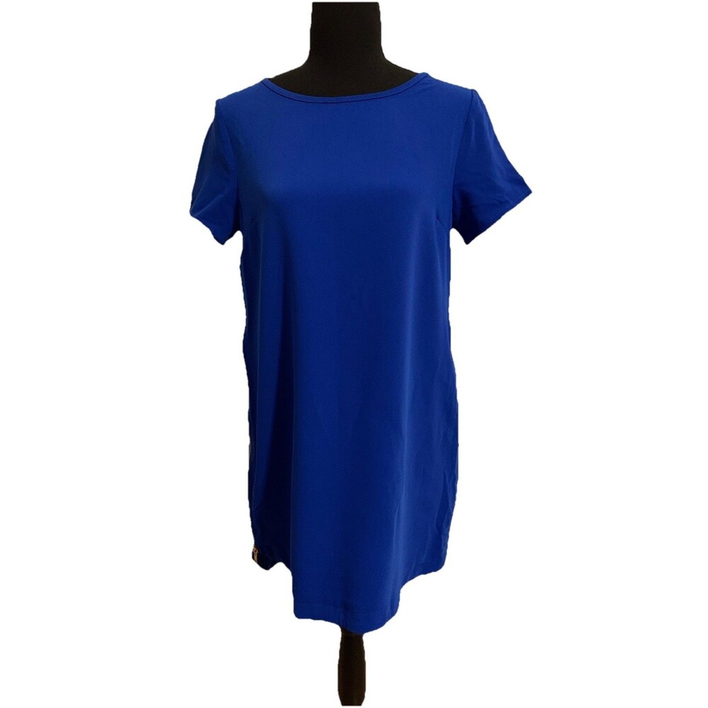 Lumiere Womens Size Small Dress Short Sleeves Zipper On Both Sides At Hem New